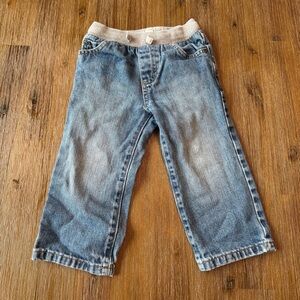 4/20$ 1989 Place Blue Toddler Jeans with Fabric Waistband size 2T